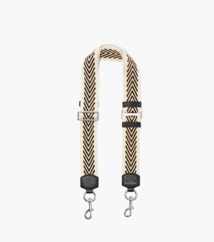 Acessórios De Bolsa Marc Jacobs The Arrow Webbing Alças Feminino Pretas Multicoloridas Prateadas | WD7-4696