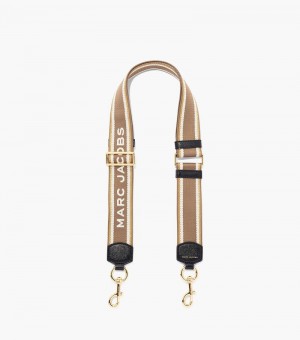 Acessórios De Bolsa Marc Jacobs The Logo Webbing Alças Feminino Bege | OH3-8973