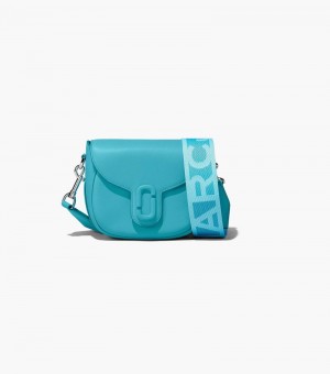 Alforjes Marc Jacobs The J Marc Small Saddle Bag Feminino Turquesa | YT3-3483