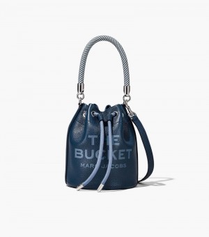 Bolsa Balde Marc Jacobs The Couro Bucket Bag Feminino Azuis | LZ1-4503