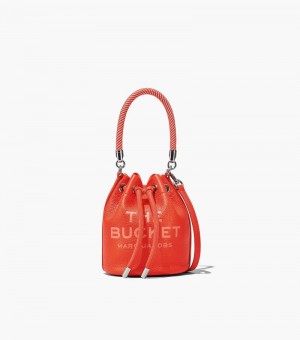 Bolsa Balde Marc Jacobs The Couro Micro Bucket Bag Feminino Laranja | PY8-5866