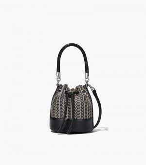 Bolsa Balde Marc Jacobs The Monogram Micro Bucket Bag Feminino Bege Multicoloridas | NA6-6092