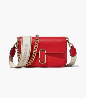 Bolsas De Ombro Marc Jacobs The J Marc Soft Shoulder Bag Feminino Vermelhas | MK1-5859