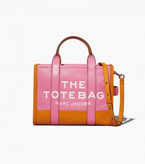Bolsas Tote Marc Jacobs The Colorblock Medium Tote Bag Feminino Rosa Multicoloridas | JR7-5023