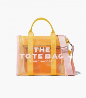 Bolsas Tote Marc Jacobs The Colorblock Mesh Medium Tote Bag Feminino Amarelas Multicoloridas | DY6-0269