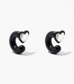 Brincos Marc Jacobs The Charmed Heart Hoops DTM Feminino Pretas Multicoloridas | SM8-1029