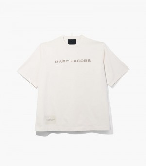 Camiseta Marc Jacobs The Big T-Shirt Feminino Branco | PL1-5089
