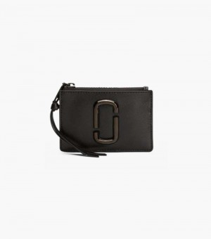 Carteiras Marc Jacobs The Snapshot Dtm Top Zip Multi Wallet Feminino Pretas | NV0-6903