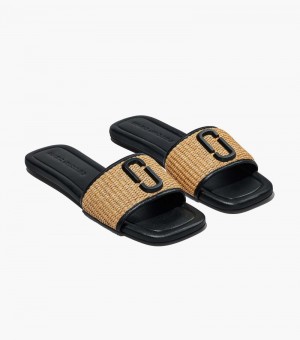 Sandálias Marc Jacobs The J Marc Woven Sandal Feminino Bege | GU3-4307