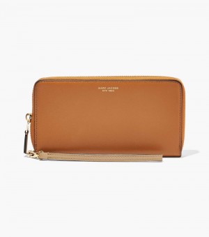 Wristlet Marc Jacobs The Slim 84 Colorblock Continental Wristlet Feminino Marrom Multicoloridas | ER9-7794